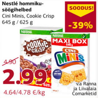 Allahindlus - Nestlé hommikusöögihelbed