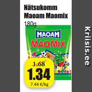 Allahindlus - Nätsukomm Maoam Maomix 180g