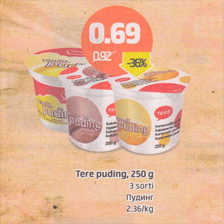 Allahindlus - Tere puding, 250 g