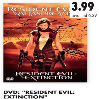 Allahindlus - DVD Resident evil-Extinction