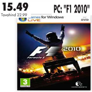 Allahindlus - PC F1 2010