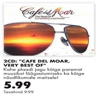 Скидка - Cafe Del Moar,Very Best Of