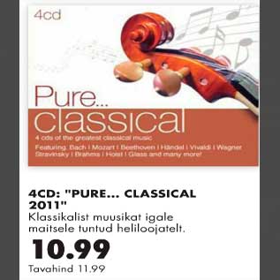 Allahindlus - 4CD Pure...Classical 2011