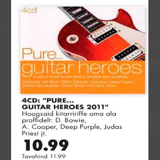 Allahindlus - 4CD Pure...Guitar Heroes 2011