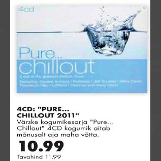 Allahindlus - 4CD Pure...Chillout 2011