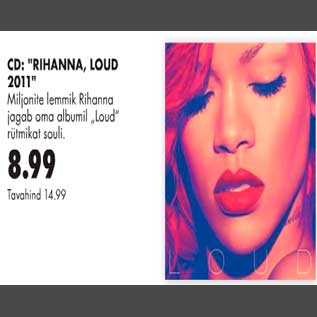 Allahindlus - CD Rihanna,Loud 2011