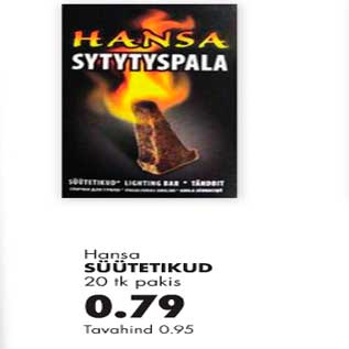 Allahindlus - Hansa süütetikud