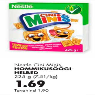 Allahindlus - Nestle Cini Minis hommikusöögihelbed