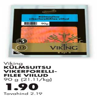 Allahindlus - Viking külmsuitsu vikerforellifilee viilud