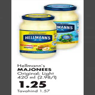 Allahindlus - Hellmann`s majonees