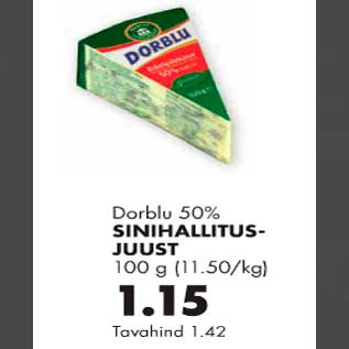 Allahindlus - Dorblu sinihallitusjuust