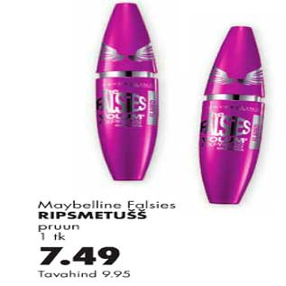 Allahindlus - Maybelline Falsies ripsmetušš