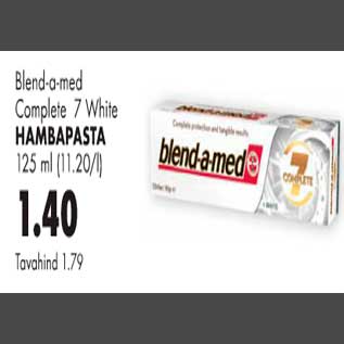 Allahindlus - Blend-a-med Complete 7 White hambapasta