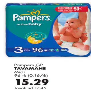 Allahindlus - Pampers GP tavamähe Midi