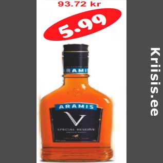 Скидка - Арамис спиртной напиток 0,5 л 36%