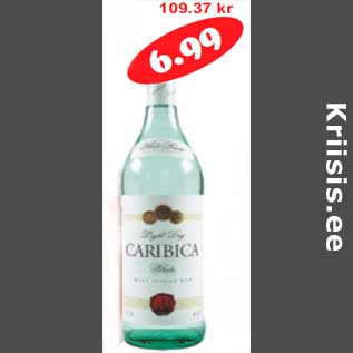 Allahindlus - Rumm Caribica Light White Rum 37,5% 0,7 l(9,99l)