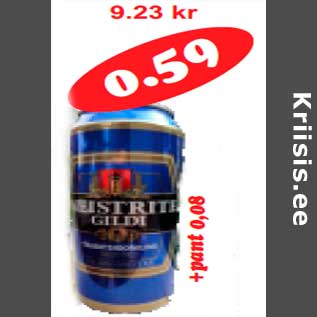 Allahindlus - Hele õlu Meistrite Gildi 4,8% 0,5 l purk(1,18l)