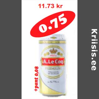 Allahindlus - Hele õlu Premium 4,7% 0,5 l purk(1,50l)