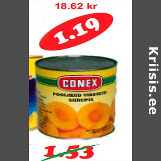 Allahindlus - Conex Virsikupoolikud 850 g/ 470 g(2,53kg)