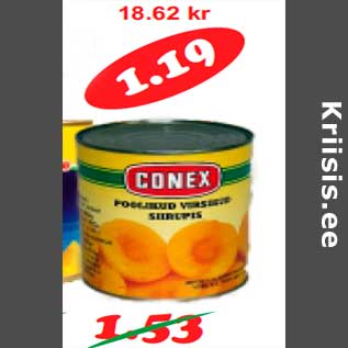 Allahindlus - Conex Virsikupoolikud 850 g/ 470 g(2,53kg)