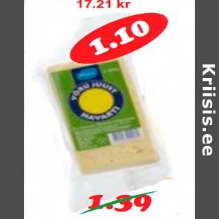 Allahindlus - Võru Havarti juust 30% 200 g(5,50kg)