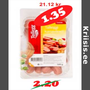 Allahindlus - Kanaviiner juustuga 500 g,(2,70kg) Tallegg