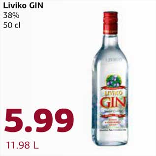 Allahindlus - Liviko Gin 38%, 50 cl