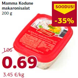 Allahindlus - Mamma Kodune makaronisalat 200 g