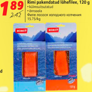Allahindlus - Rimi pakendatud lõhefilee