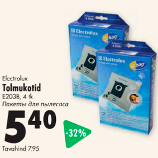 Allahindlus - Electrolux Tolmukotid