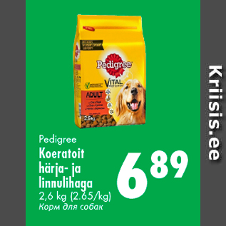 Allahindlus - Pedigree Koeratoit härja- ja linnulihaga