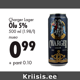 Allahindlus - Charger Lager Õlu 5%