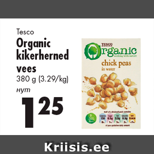 Allahindlus - Tesco Organic kikerherned vees