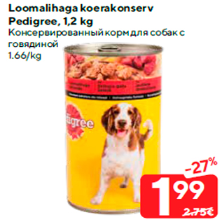 Скидка - Консервированный корм для собак с говядиной
