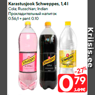 Allahindlus - Karastusjook Schweppes, 1,4 l