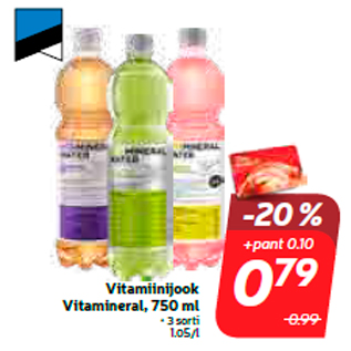 Allahindlus - Vitamiinijook Vitamineral, 750 ml