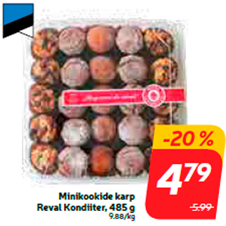 Allahindlus - Minikookide karp Reval Kondiiter, 485 g