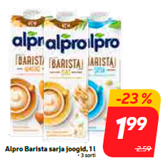 Скидка - Напитки серии Alpro Barista, 1 л