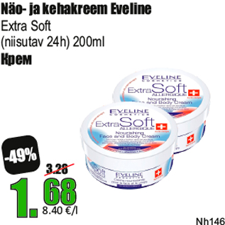 Allahindlus - Näo- ja kehakreem Eveline