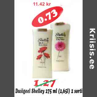 Allahindlus - Dušigeel Shelley 275 ml