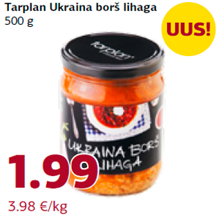 Allahindlus - Tarplan Ukraina borš lihaga 500 g