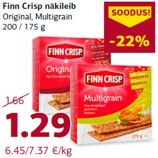 Allahindlus - Finn Crisp näkileib