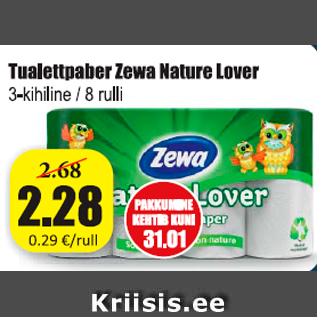 Allahindlus - Tualettpaber Zewa Nature Lover