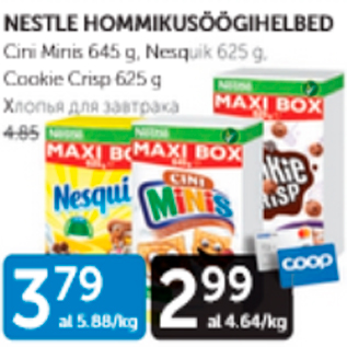 Allahindlus - NESTLE HOMMIKUSÖÖGIHELBED