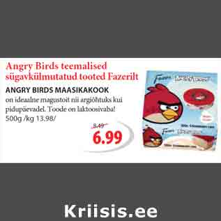 Allahindlus - ANGRY BIRDS MAASIKAKOOK