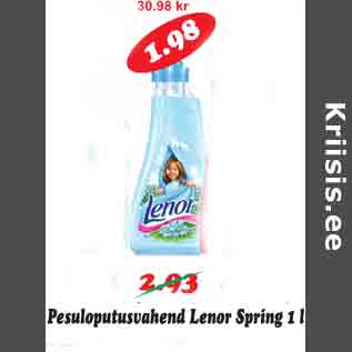 Allahindlus - Pesuloputusvahend Lenor Spring 1 l