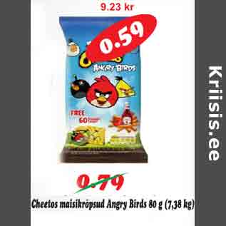 Allahindlus - Cheetos maisikrõpsud Angru Birds 80 g