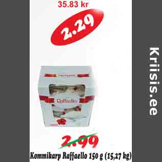 Allahindlus - Kommikarp Raffaello 150 g