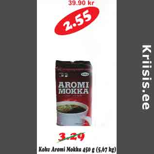 Allahindlus - Kohv Aromi Mokka 450 g