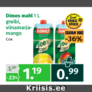Allahindlus - Dimes mahl 1 L